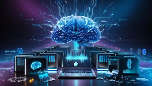 Machine learning algorithms analyzing data for intelligent decision making